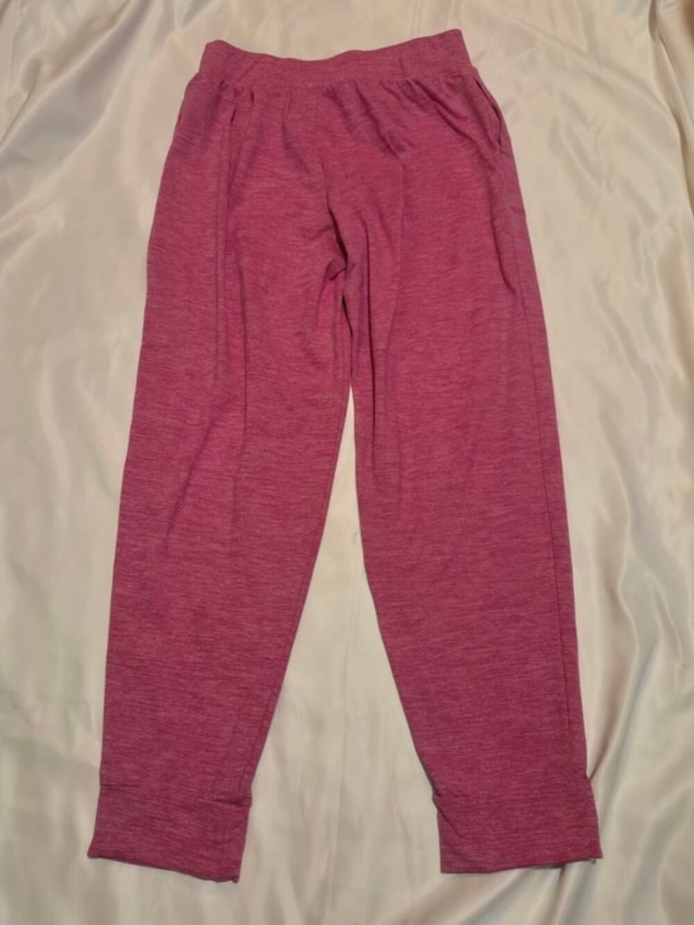 Girls Athletic Works Marled Raspberry Performance Tee XL - Picture 2 of 4
